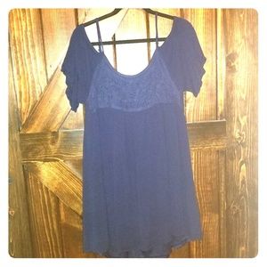 Navy Blue Maurice's Cold Shoulder Dress